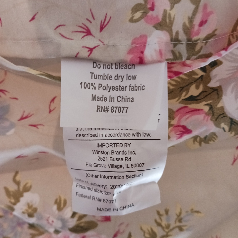 2 New! Pillowcases Winston brand Pink White & Green,Blue,Size 20"×26",Gift it.🎁 - Picture 7 of 13